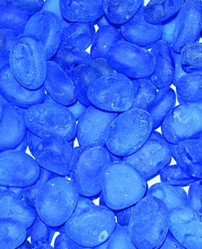 Glass Pebble - Cobalt Blue